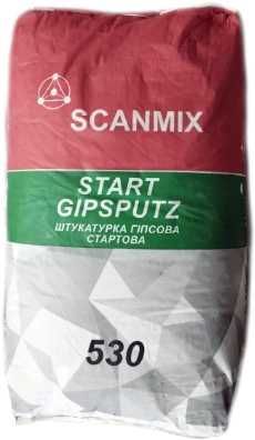 Штукатурка гіпсова стартова 530 SCANMIX START GIPSPUTZ (30 кг)
